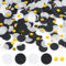 Konfetti 6000 Stück, Rund Konfetti Geburtstag Hochzeit Streudeko Papier Confetti für Geburtstag Hochzeit Party Dekoration (Schwarz Soirée, 2.5cm)
