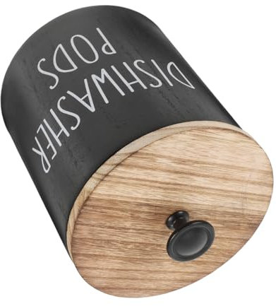 ANDRESLAD Eleganter Geschirrspülerhalter Aus Holz Dekorative Aufbewahrung Wäschespender Duftperlenbehälter Waschküchenorganisation Mit Deckel