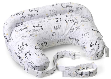 Boppy Deluxe Stillkissen, Brust und Flasche Fütterung Unterstützung, ergonomische Form mit Mutter und Baby zu unterstützen, volle Polsterung, abnehmbar und waschmaschinenfest, 0M +