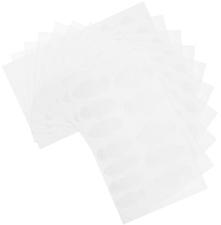 WRITWAA 10 Hojas pegamento de extensión de película de uñas de cristal película extendida pegatinas de extensión de uñas francesas suministro de manicura gel de sílice Transparent