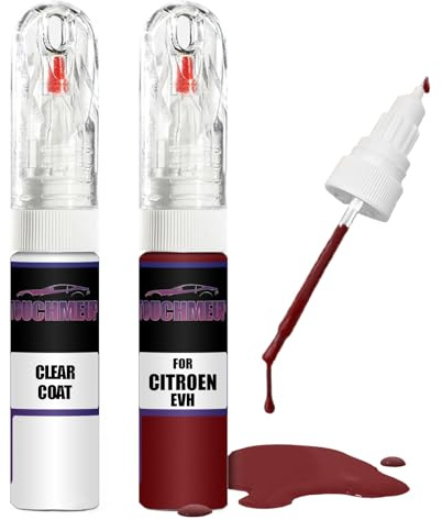 Für Citroen Rouge Elixir EVH + Klarlack Ausbesserungslack Fix Kit