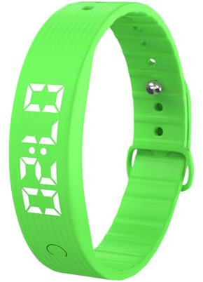 Vibrationsalarmarmband, mehrere Alarmeinstellungen, 24 cm, medizinische Erinnerungsuhr, wiederaufladbare Uhr, mit Timer und 8 täglichen Alarmen, für den täglichen Schlaf, Reisen, Meeting, Kochen