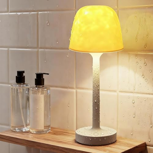 seenlast Lámpara de Ducha Impermeable con Proyector de Aurora Boreal y Galaxia - Luz Recargable para Baño con 16 Colores LED, Control Táctil y Mando a Distancia para Cabinas de Ducha, Bañeras