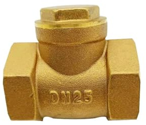 DN15 DN20 DN25 DN32 DN40 DN50 DN65 BSP Messing-Rückschlagventil mit Innengewinde, Wasserzähler-Rohrventil, horizontales Einweg-Rückschlagventil Geeignet für Toiletten und Wassertanks(DN50)