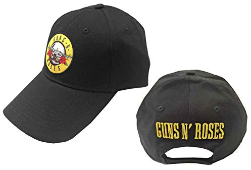 Guns N Roses Baseball Cap Classic Band Logo Official Black Strapback One Size