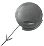 Equal Quality p6131 Spitze vorne Stoßstange Anhängerkupplung mit primeropel Corsa C ab 2000 bis 2003