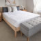 Sealy Luxuriöse Matratzenauflage, Polyester Polypropylen Oberseite aus 100% Baumwolle mit Fadendichte 300, Weiss/opulenter Garten, King