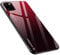 Quadaime for iPhone 11 pro max case,Tempered Glass Back Anti-Scratch Cover[Gradient colour] Silicone Frame Shockproof Protection Case for iPhone 11 Pro Max - Red Black