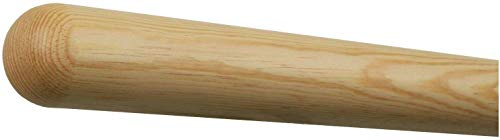 TIBU Kiefer Holz Handlauf Geländer 30-500cm Wandhandlauf Wand Treppe, Länge 1700 mm / 170 cm / 1,7 m und Endstück Halbkugel gefräst