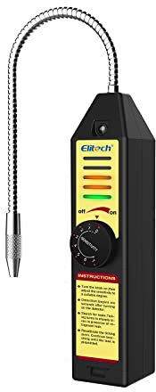 Elitech WJL-6000S detector de refrigerante,detector de fugas aire acondicionado r134a r32 1234yf,Lámpara para detección de fugas de refrigerante