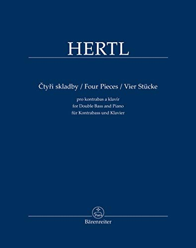Vier Stücke für Kontrabass und Klavier. Spielpartitur, Stimme, Sammelband