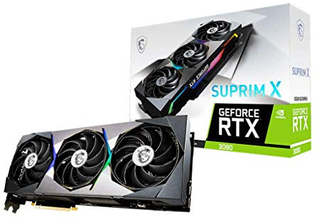 MSI Gaming GeForce RTX 3080 10GB GDRR6X 320-Bit HDMI/DP 1920 MHz Ampere Architecture OC Graphics Card (RTX 3080 Suprim X 10G)