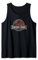 Jurassic Park Classic Retro Red Distressed Logo Canotta