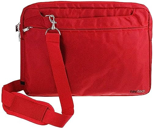 Navitech Bolsa Roja Resistente Al Agua - Compatible con La Samsung Galaxy Tab S6 Lite 10.4