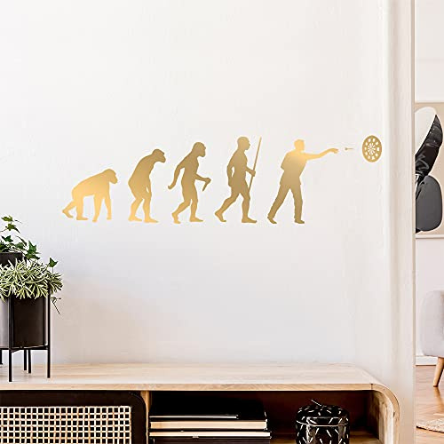 Darts Bullseye Evolution Wandtattoo Wandaufkleber Wall Sticker - Dekoration, Küche, Wohnzimmer, Schlafzimmer, Badezimmer