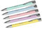 5 Kugelschreiber Pastell aus Metall / Pastell-lila,blau,mint,rosa,gelb
