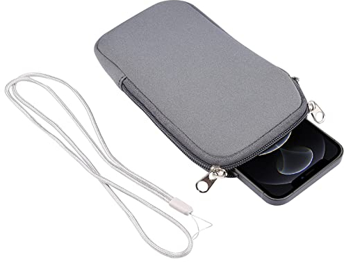 Handy Brustbeutel Wasserdicht für Herren Damen, Klein Handytasche zum Umhängen Herren, 6.9 Vertikal Handyhülle Brusttasche Umhängetasche Reisegeldbeutel Kartenhülle für Passport Kreditkarten Münzen