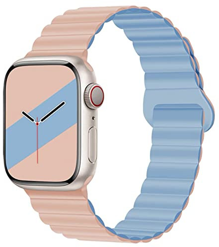 AIYIRUO Correa Compatible con Apple Watch 9 Correa Silicona 49mm Magnética 45mm 44mm 40mm 41mm Correa de Reemplazo de Silicona Delgada para iWatch Band Series 9/8/7/6/5/4/3/2/1SE