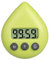 ZYNCUE Horloge de salle de bain, minuteur numérique étanche en forme de goutte d'eau, 5 couleurs, minuteur numérique pour brosse à dents (jaune-vert)