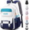 KESUDE Schulrucksack Mädchen Jungen Teenager Groß Rucksack Damen Schul Schulranzen Wasserdicht Daypacks Backpack Schultasche für Mädchen Damen School Bag, Blua