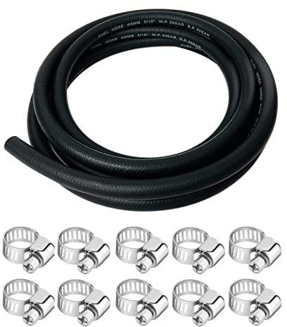 Dutreg 8mm Línea De Combustible 3 Metros, 5/16 NBR Tubos De Combustible Rubbe Para Barco Motocicleta Cortacésped Camión Coche