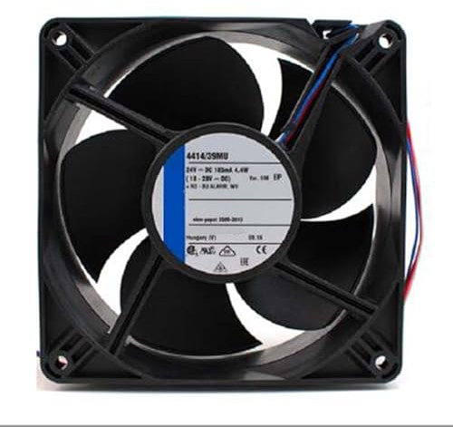 Zyvpee 120 mm 4414/39MU 24 V 4.4 W 2 cables convertidor impermeable gabinete ventilador de refrigeración 120 x 120 x 38 mm