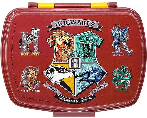 CARTOON Portamerenda in plastica riutilizzabile Harry Potter, portapranzo, contenitore per il pranzo scuola tempo libero