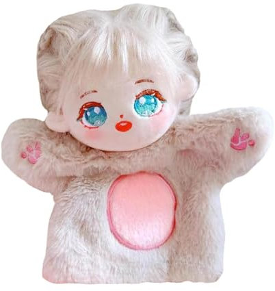 niannyyhouse Interaktive Plüschpuppe, 20 cm, Beige