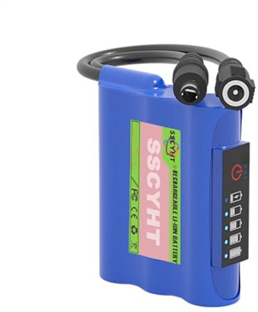 SSCYHT 12 Volts Lithium-ion Battery Pack Rechargeable Li-ion Battery DC 12V 3000mAh-36000mAh Replacement Backup Battery for 12V Electric Devices,12V 3000mAh