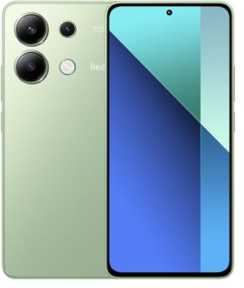 XIAOMI Redmi Note 13 Mint Green - Smartphone 6+128GB, Snapdragon 685, 6nm process, 108MP triple camera, 120Hz FHD+ AMOLED, 33W fast charging, dust and water protection (UK Version + 2 Years Warranty)