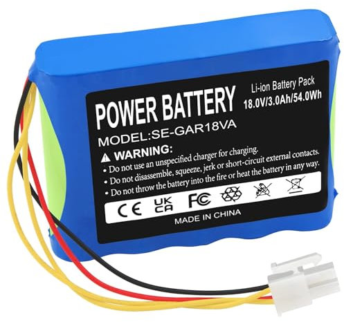 Li-ion 3000mAh 18V Rasenmäher Akku für Husqvarna 589586201 R100Li Automower 430X für Gardena Sileno R160Li2018 R130LIC