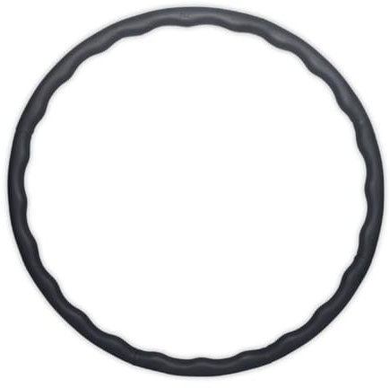 Elli Hoop® M - DAS ORIGINAL - Hula Hoop Reifen, Gymnastikreifen zum Abnehmen, Fitness für Anfänger (Schwarz, M (1,3kg))
