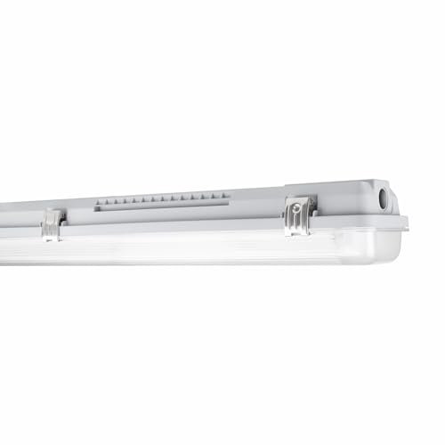 Ledvance LED Feuchtraumleuchte Feuchtigkeitsdicht Gehäuse Performance | Geeignet Für 1x150cm LED Röhre, Gray