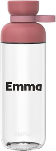 Mepal Personalisierte Trinkflasche mit Namen - Wasserflasche für Kinder und Erwachsene - Flasche für Schule & Arbeit - Stoßfest, Auslaufsicher - BPA-frei & Spülmaschinenfest - 700 ml - Vivid mauve