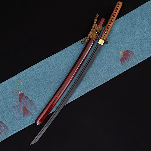 TIAYKO 103cm Natural Wooden Training Samurai Sword With Sheath,Japanese Katana,Handmade Bokken For Gifts,Cosplay,Home Decor,Collect Display,Kendo Training,Iaido Practice