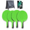 Cornilleau - Pack de 4X Raquettes d'extérieur + 1x Housse de Table Premium Plus + Balles de ping-Pong 2* - Family Pack Outdoor