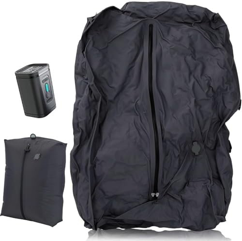 Vacpack Vacuum Bags for Travel with Cordless Pump, Reusable Compression Bags for Suitcases and Backpacks, Space Saver Bags for Travel (1 Piece with 1 Pump)