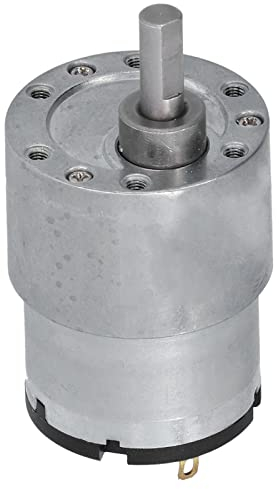 Getriebemotor DC 12 V Turbinengetriebemotor CW CCW Drahtmotoren Micro-Geschwindigkeitsreduzierungsgetriebemotor mit 6 mm D-Welle JGB37-520 (45RPM)