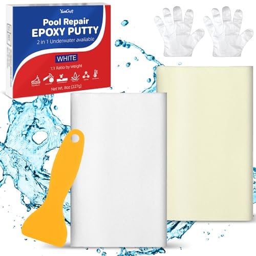 Epoxidharz Knete 227g - 2 Komponenten Epoxid Reparaturset für Reparieren Lecks, Rissen, Füllen, Modellieren - Epoxy Knete Metallkleber Knetmasse für Metall, Keramik, Fliesen (Weiß)
