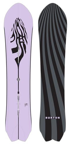 Burton Fish - Tabla de snowboard direccional 3D con parte superior plana, 161 cm