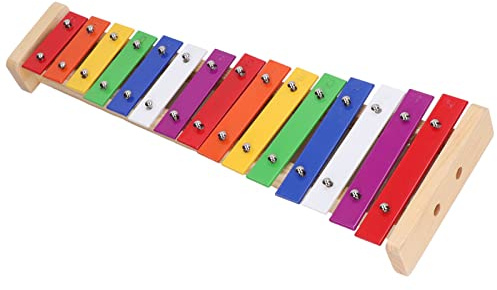 15 Noten Xylophon, Buntes Kleinkind-Xylophon, Pädagogisches Xylophon-Spielzeug für Kinder mit 2 Schlägeln für Kinder