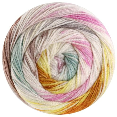 LANA GROSSA Meilenweit 100 Dusk | Sockenklassiker, bedruckt und waschmaschinenfest | Handstrickgarn aus 80% Schurwolle (Merino) & 20% Polyamid | 100g Wolle zum Stricken & Häkeln | 400m Garn FB6206