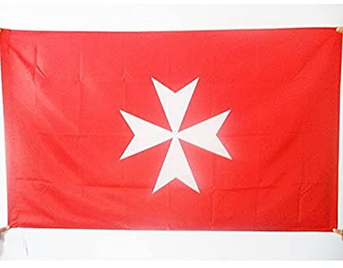 Attività Ordine Di Malta - San Giovanni Di Gerusalemme 90X150Cm Bandiera Decorativa Durevole Estate Bandiera Multicolore Bandiera Della Brezza Decorazione Per Patio Celebrazioni Interni