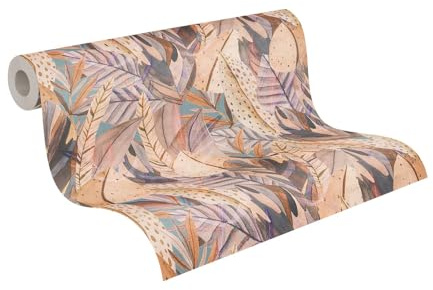 Livingwalls Anna D'Andrea Non-Woven Wallpaper Floral 10,05 m x 0,53 m - Brown, Blue, Beige, Multicoloured - Selva Wallpaper - 782202
