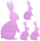 LOVIVER Set de 4 Soportes para Utensilios Y Cubiertos de Pascua, Organizadores Y Fundas, Rosa, Individual