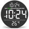 Azyh Reloj de pared digital, reloj de pared con pantalla LED grande, moderno reloj digital eléctrico con brillo automático, reloj digital con fecha y día de la semana, reloj de salón, reloj de cocina