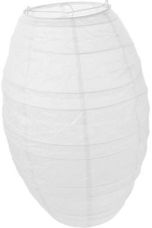 Cabilock Ovaler Faltbarer Papierlampenschirm Hängelampe mit Warmem Licht für Wohnzimmer Schlafzimmer Hochzeit und Party Dekoration