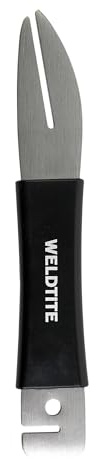 WELDTITE Rotor Truing Tool, Ergonomic Handle, Stainless Steel | Dual Slot Design for Major & Minor Adjustments, Protects Rotors from Scoring, Reduces Hand Fatigue