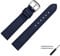 MARBURGER Uhrenarmband 18mm Leder Vegan Blau - Werkzeug Montage Set 5201851000120