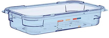 Araven GP578 ABS GN Lebensmittelbehälter, Größe 1/3, 65 mm x 325 mm x 176 mm, Blau